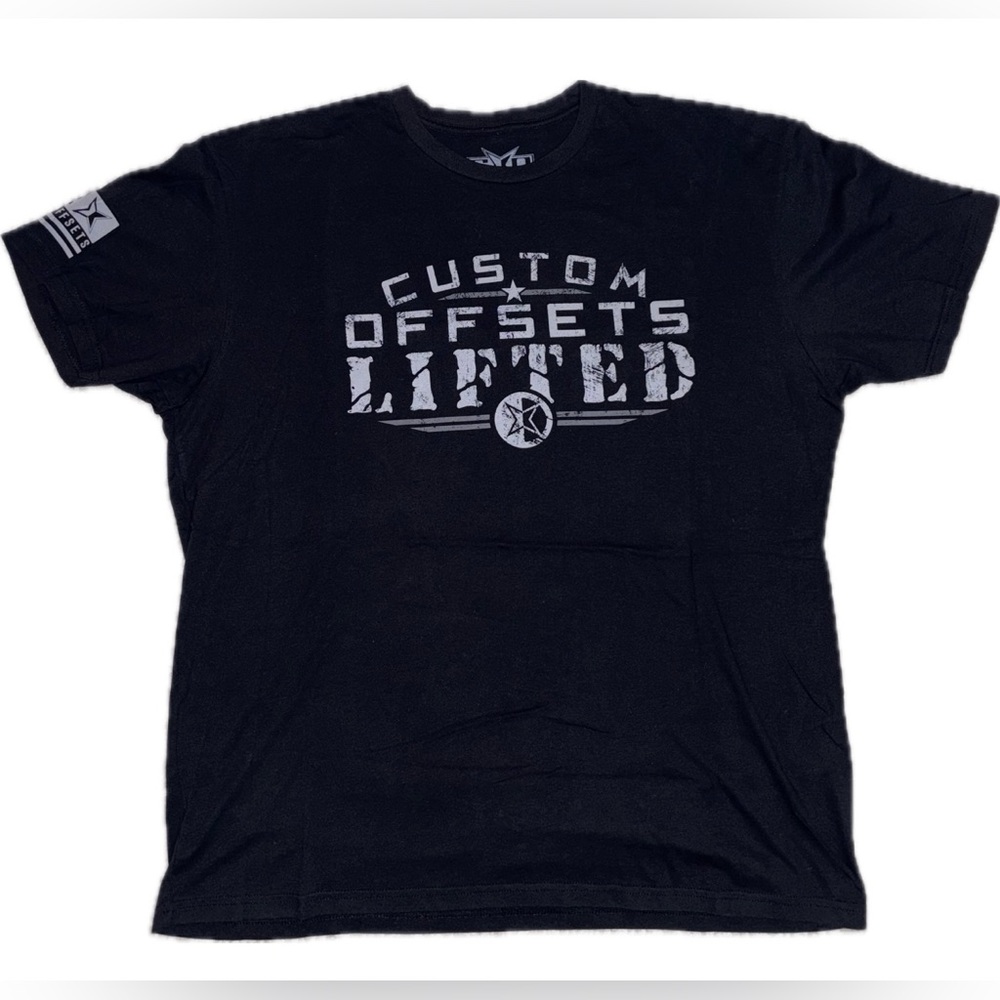 Custom Offsets | Tee Shirt ~ Black  | Size: 2XL |
Made in USA |
